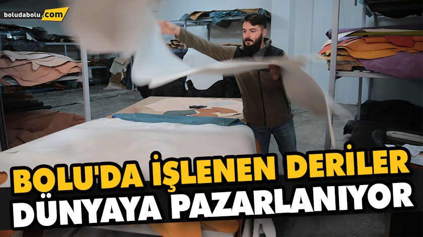 BOLU’DA İŞLENEN DERİLER DÜNYAYA PAZARLANIYOR BOLU’DA İŞLENEN DERİLER DÜNYAYA PAZARLANIYOR