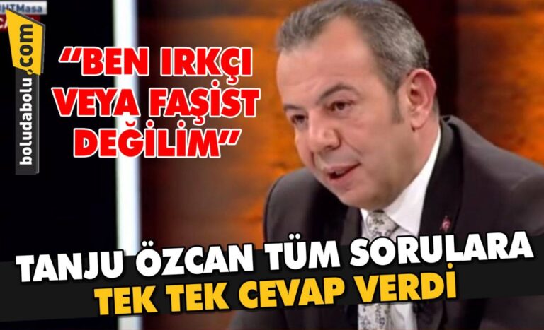 TANJU ÖZCAN TÜM SORULARA TEK TEK CEVAP VERDİ