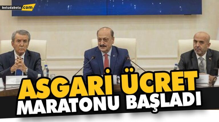 ASGARİ ÜCRET MARATONU BAŞLADI