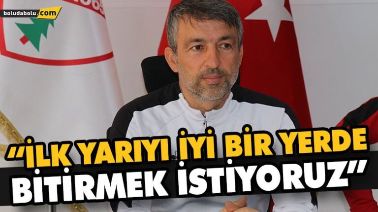 REHA ERGİNER: “İLK YARIYI İYİ BİR YERDE BİTİRMEK İSTİYORUZ”