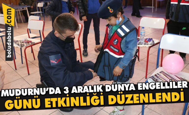 Mudurnu’da 3 Aralık Dünya Engelliler Günü etkinliği düzenlendi