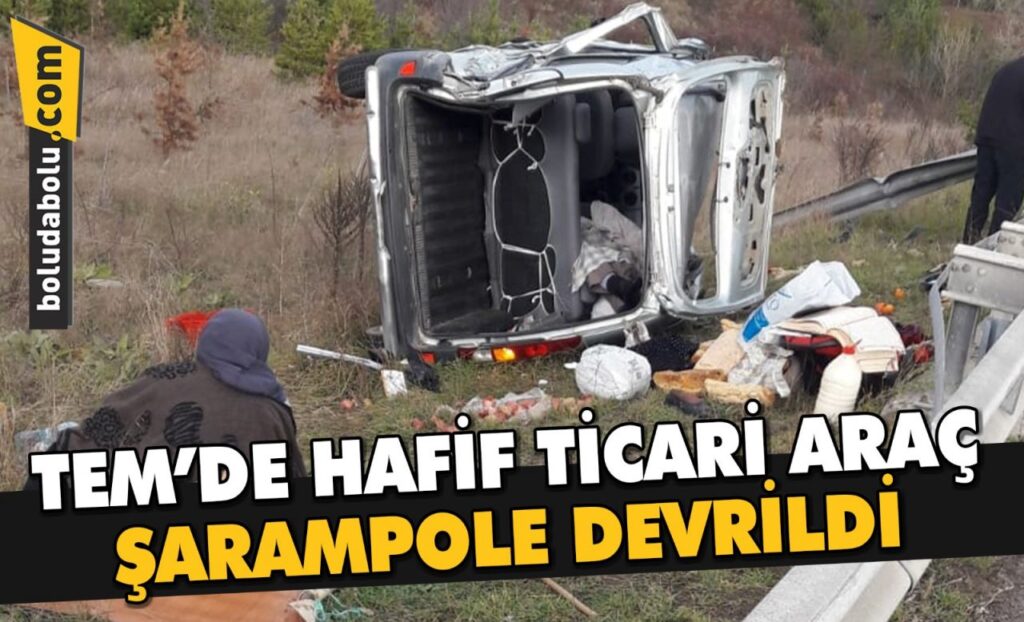 Bolu’da şarampole devrilen hafif ticari araçtaki 1 kişi öldü, 1 kişi yaralandı Bolu’da şarampole devrilen hafif ticari araçtaki 1 kişi öldü, 1 kişi yaralandı