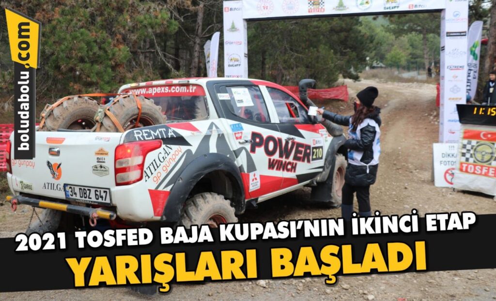 2021 TOSFED Baja Kupası’nın Bolu ayağında ikinci etap yarışları başladı