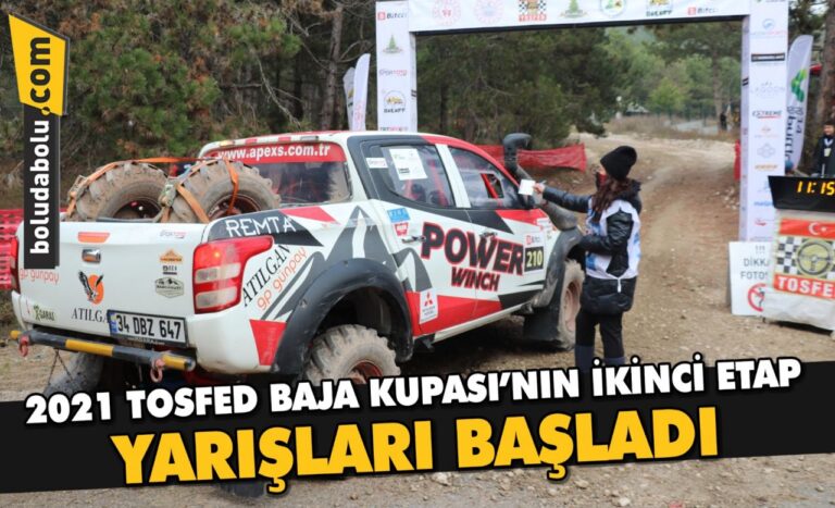 2021 TOSFED Baja Kupası’nın Bolu ayağında ikinci etap yarışları başladı