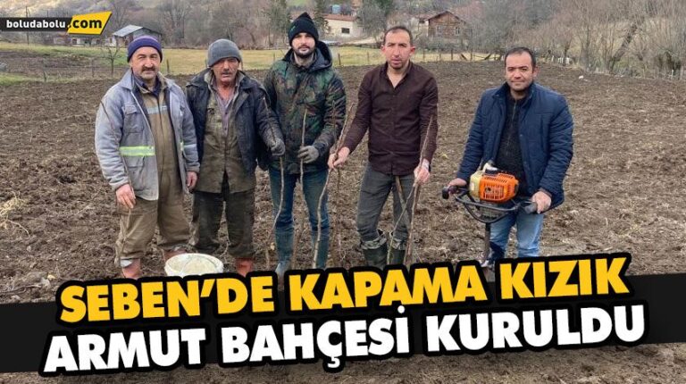 SEBEN’DE KAPAMA KIZIK ARMUT BAHÇESİ KURULDU