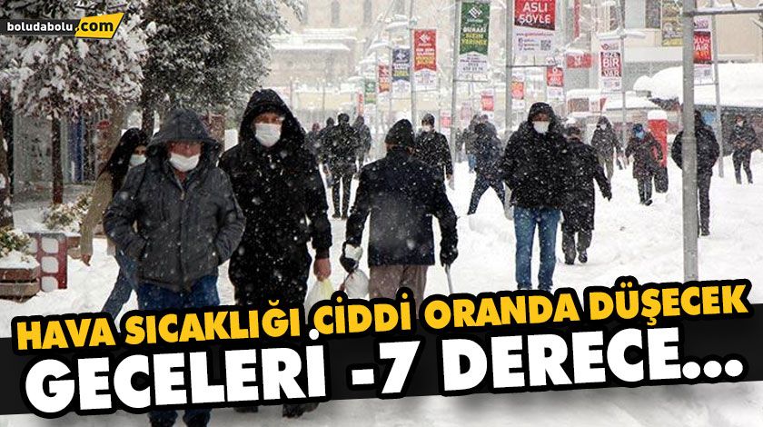 HAVA SICAKLIĞI CİDDİ ORANDA DÜŞECEK