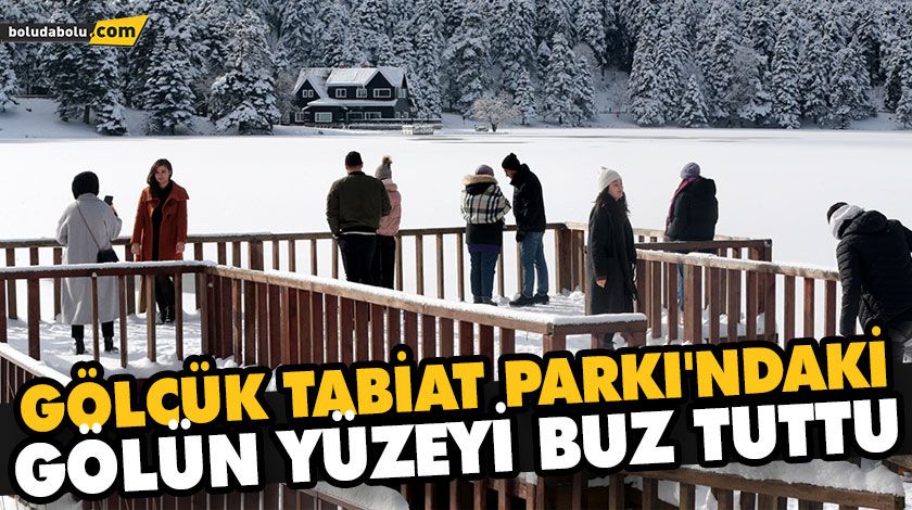 GÖLCÜK TABİAT PARKI’NDAKİ GÖLÜN YÜZEYİ BUZ TUTTU GÖLCÜK TABİAT PARKI’NDAKİ GÖLÜN YÜZEYİ BUZ TUTTU