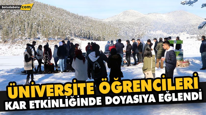 ÜNİVERSİTE ÖĞRENCİLERİ KAR ETKİNLİĞİNDE DOYASIYA EĞLENDİ ÜNİVERSİTE ÖĞRENCİLERİ KAR ETKİNLİĞİNDE DOYASIYA EĞLENDİ