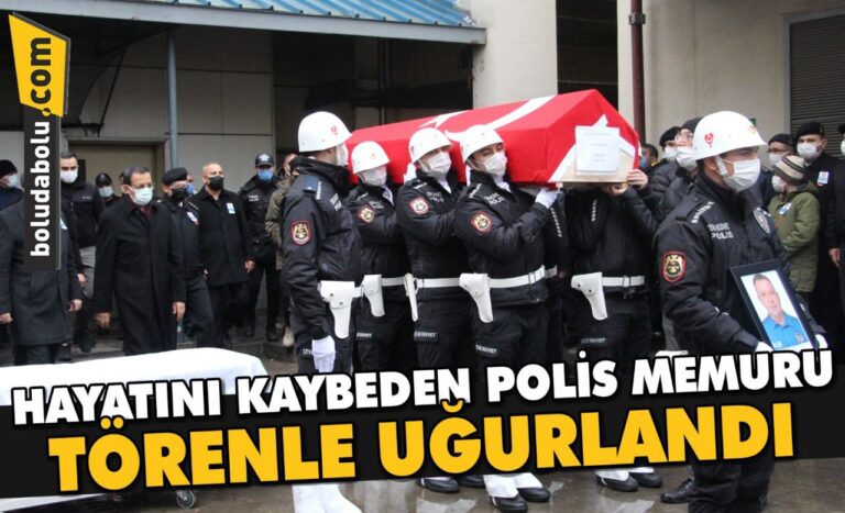 Bolu’da doğum gününde kalp krizi sonucu ölen polis için tören düzenlendi
