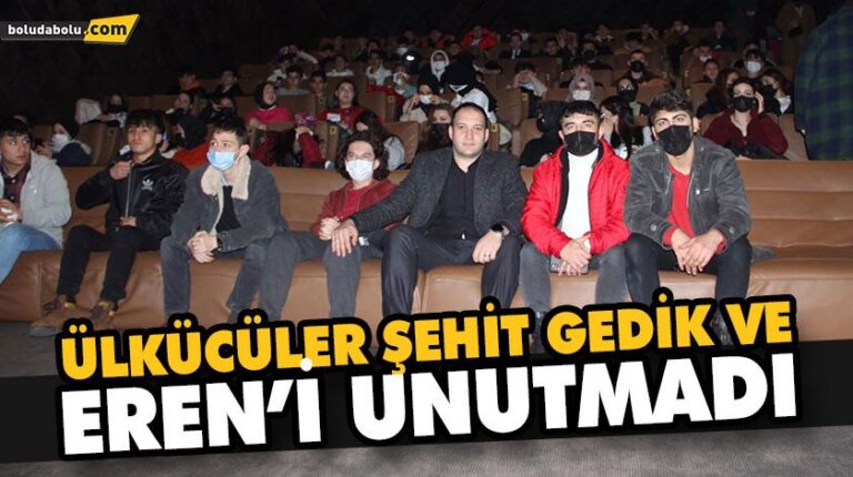 ÜLKÜCÜLER ŞEHİT GEDİK VE EREN’İ UNUTMADI
