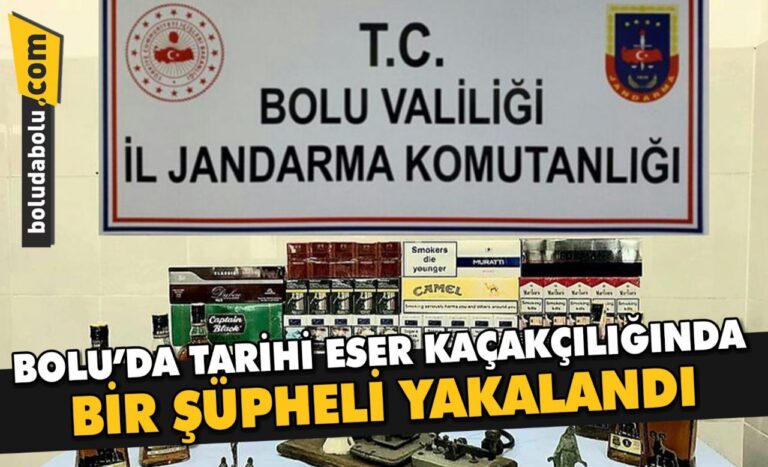Bolu’da tarihi eser kaçakçılığında bir şüpheli yakalandı