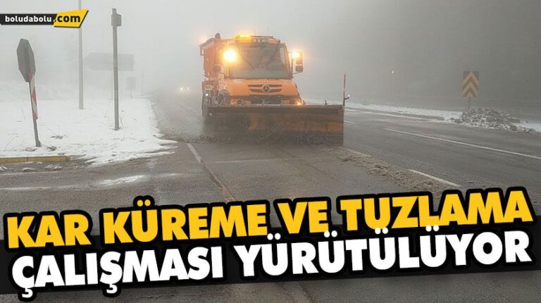 BOLU DAĞI’NDA KAR YAĞIŞI VE SİS ETKİLİ OLUYOR