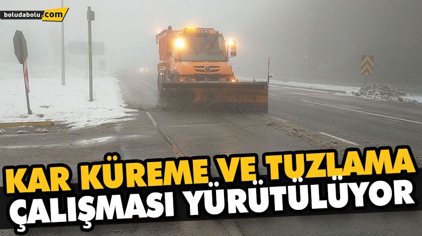 BOLU DAĞI’NDA KAR YAĞIŞI VE SİS ETKİLİ OLUYOR BOLU DAĞI’NDA KAR YAĞIŞI VE SİS ETKİLİ OLUYOR