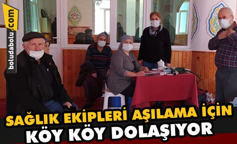 Sağlık ekipleri aşılama için köy köy dolaşıyor