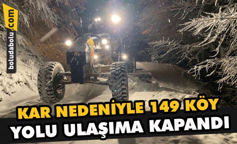 Kar nedeniyle 149 köy yolu ulaşıma kapandı