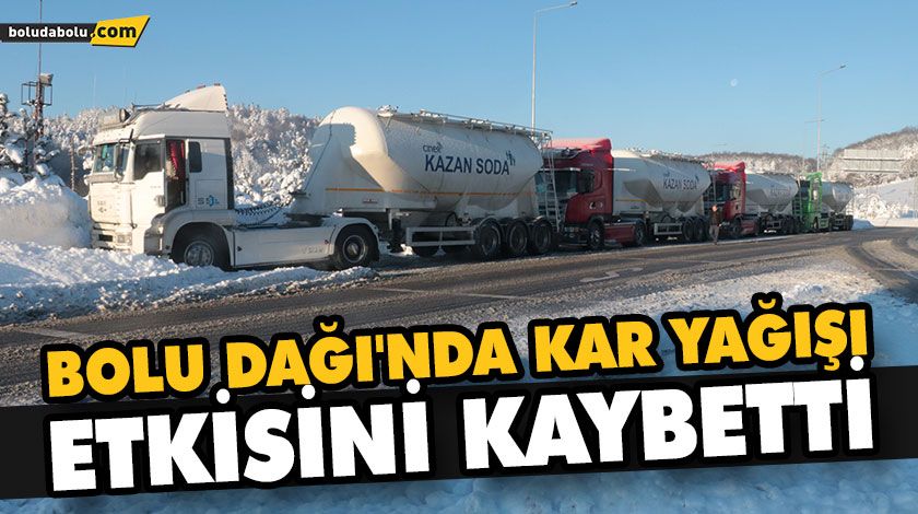 BOLU DAĞI’NDA KAR YAĞIŞI ETKİSİNİ KAYBETTİ BOLU DAĞI’NDA KAR YAĞIŞI ETKİSİNİ KAYBETTİ