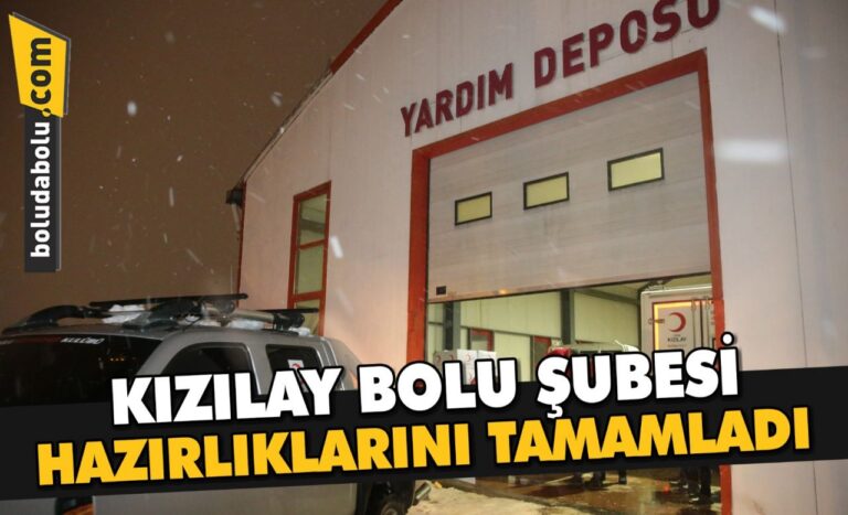 Türk Kızılay Bolu Şubesi, yoğun kar yağışına karşı hazırlıklarını tamamladı