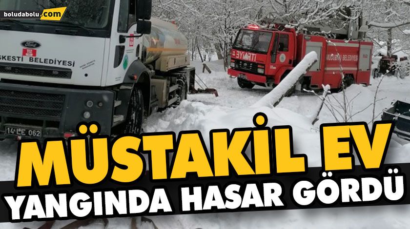 MÜSTAKİL EV YANGINDA HASAR GÖRDÜ MÜSTAKİL EV YANGINDA HASAR GÖRDÜ