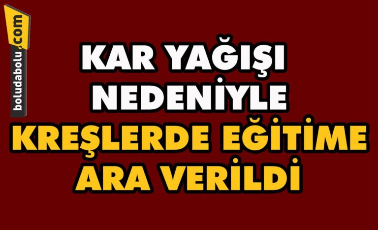 Kar yağışı nedeniyle kreşlerde eğitime ara verildi