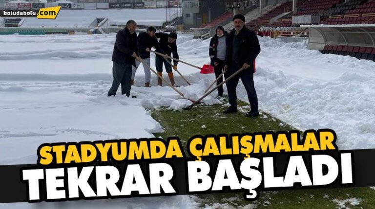 STADYUMDA ÇALIŞMALAR TEKRAR BAŞLADI
