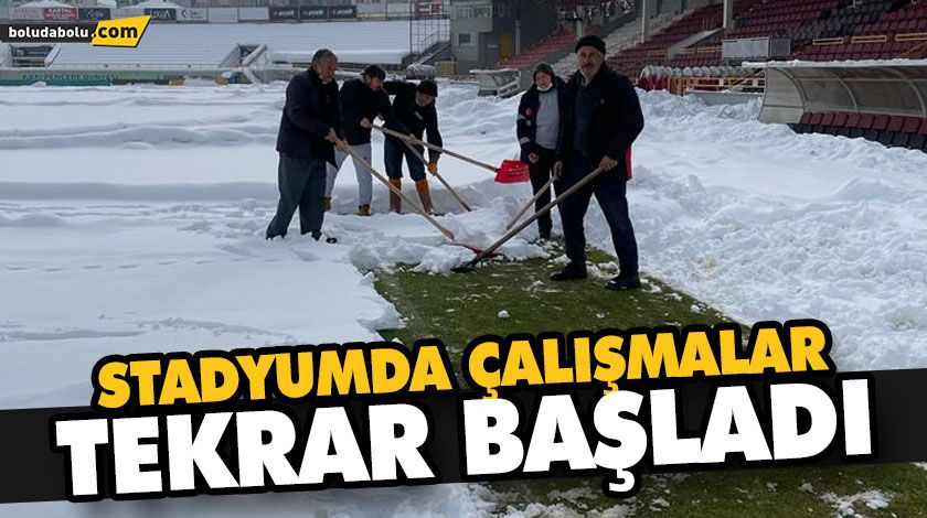 STADYUMDA ÇALIŞMALAR TEKRAR BAŞLADI