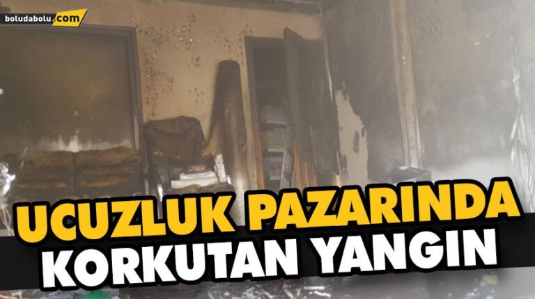 UCUZLUK PAZARINDA KORKUTAN YANGIN
