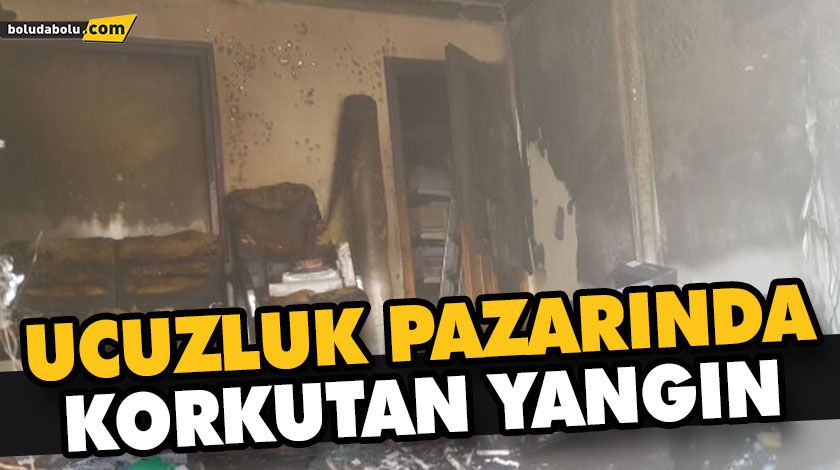 UCUZLUK PAZARINDA KORKUTAN YANGIN UCUZLUK PAZARINDA KORKUTAN YANGIN