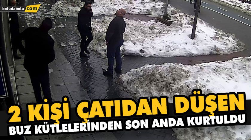 2 KİŞİ ÇATIDAN DÜŞEN BUZ KÜTLELERİNDEN SON ANDA KURTULDU 2 KİŞİ ÇATIDAN DÜŞEN BUZ KÜTLELERİNDEN SON ANDA KURTULDU