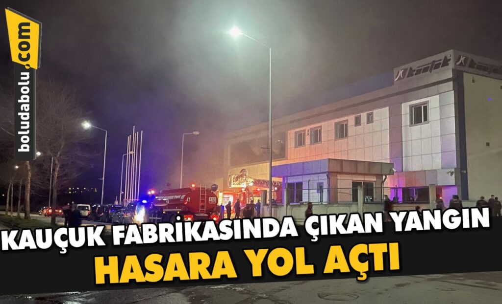 Düzce’de kauçuk fabrikasında çıkan yangın hasara yol açtı Düzce’de kauçuk fabrikasında çıkan yangın hasara yol açtı