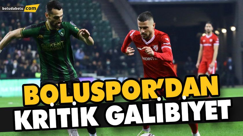 BOLUSPOR’DAN KRİTİK GALİBİYET BOLUSPOR’DAN KRİTİK GALİBİYET