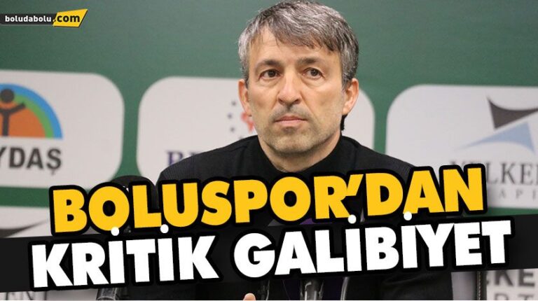 KOCAELİSPOR-BOLUSPOR MAÇININ ARDINDAN