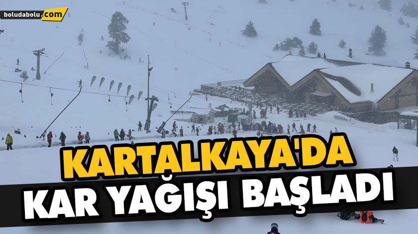 KARTALKAYA’DA KAR YAĞIŞI BAŞLADI KARTALKAYA’DA KAR YAĞIŞI BAŞLADI