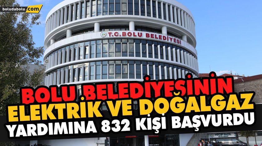 ELEKTRİK VE DOĞALGAZ YARDIMINA 832 KİŞİ BAŞVURDU ELEKTRİK VE DOĞALGAZ YARDIMINA 832 KİŞİ BAŞVURDU