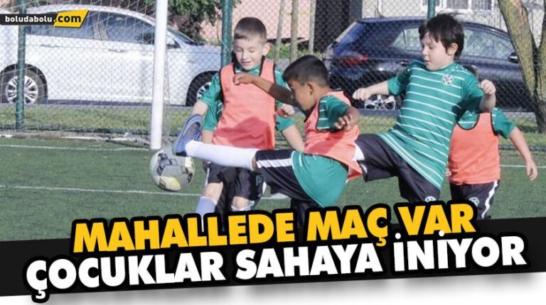 MAHALLEDE MAÇ VAR ÇOCUKLAR SAHAYA İNİYOR
