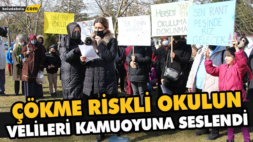 ÇÖKME RİSKLİ OKULUN VELİLERİ KAMUOYUNA SESLENDİ ÇÖKME RİSKLİ OKULUN VELİLERİ KAMUOYUNA SESLENDİ