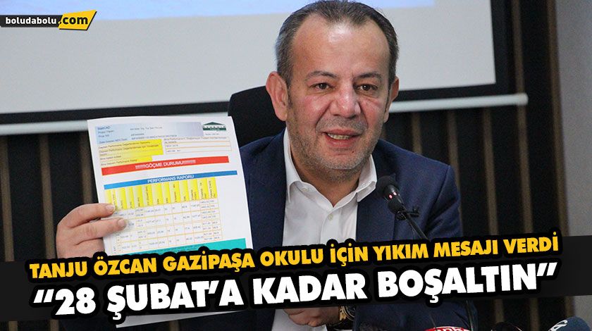 TANJU ÖZCAN GAZİPAŞA OKULU İÇİN YIKIM MESAJI VERDİ TANJU ÖZCAN GAZİPAŞA OKULU İÇİN YIKIM MESAJI VERDİ