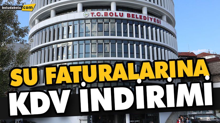 SU’DA KDV İNDİRİMİNE GİDİLDİ SU’DA KDV İNDİRİMİNE GİDİLDİ