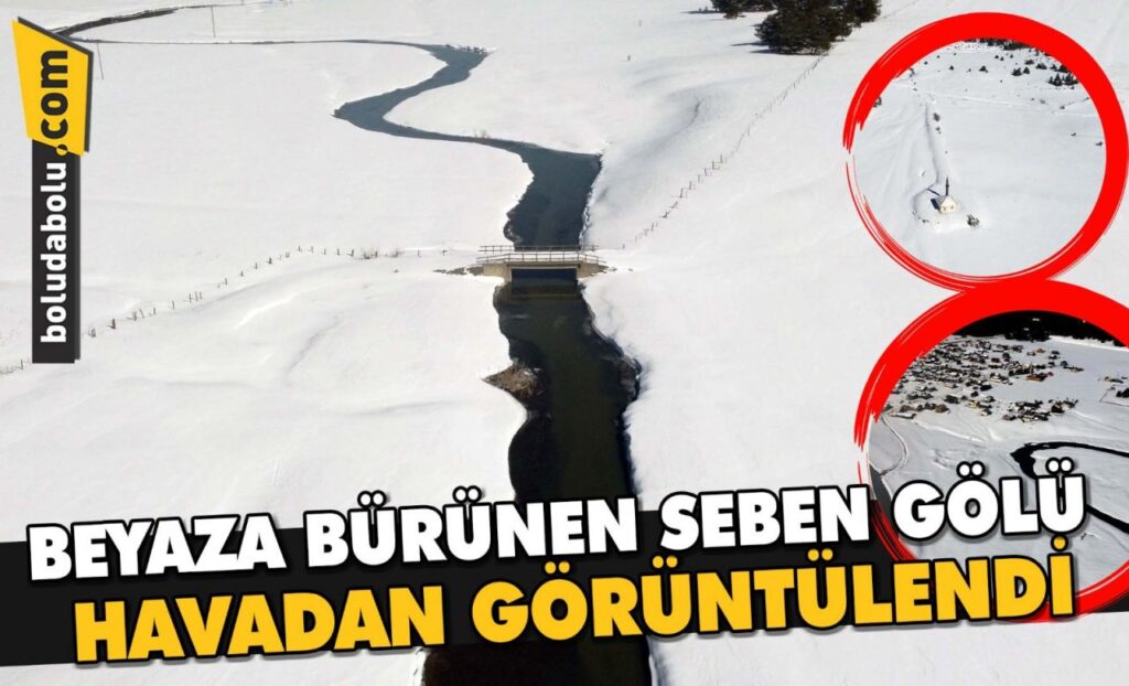 Bolu’da gölün ortasındaki caminin karlı manzarası havadan görüntülendi Bolu’da gölün ortasındaki caminin karlı manzarası havadan görüntülendi
