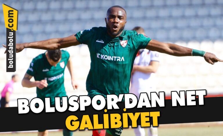 BOLUSPOR’DAN NET GALİBİYET