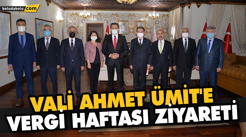 VALİ ÜMİT’E VERGİ HAFTASI ZİYARETİ VALİ ÜMİT’E VERGİ HAFTASI ZİYARETİ