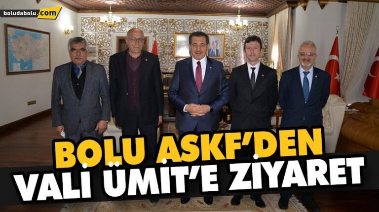 BOLU ASKF’ DEN VALİ ÜMİT’E ZİYARET