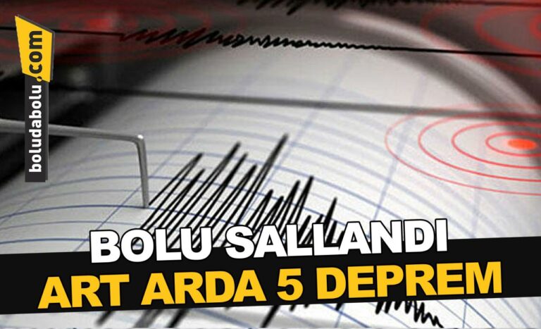 BİR BUÇUK SAATTE 5 DEPREM