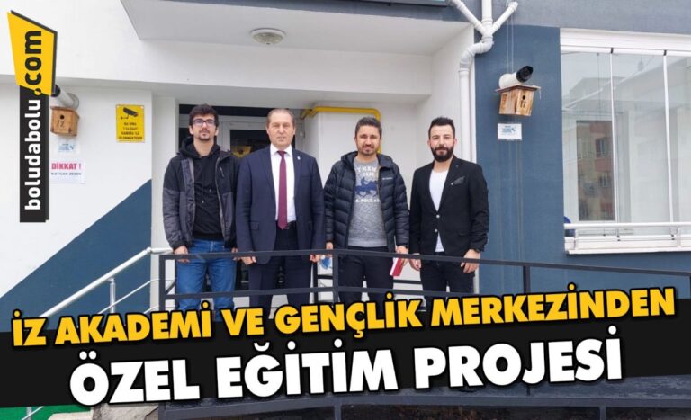 İZ AKADEMİ VE GENÇLİK MERKEZİNDEN ÖZEL EĞİTİM PROJESİ