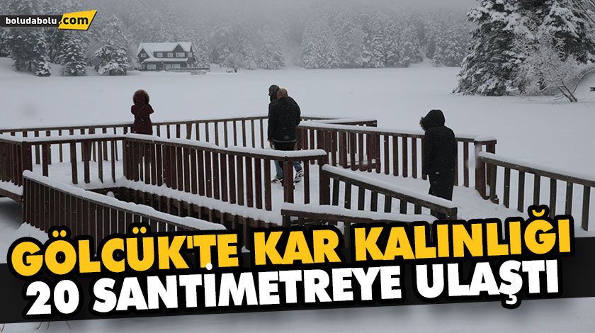 GÖLCÜK’TE KAR KALINLIĞI 20 SANTİMETREYE ULAŞTI GÖLCÜK’TE KAR KALINLIĞI 20 SANTİMETREYE ULAŞTI