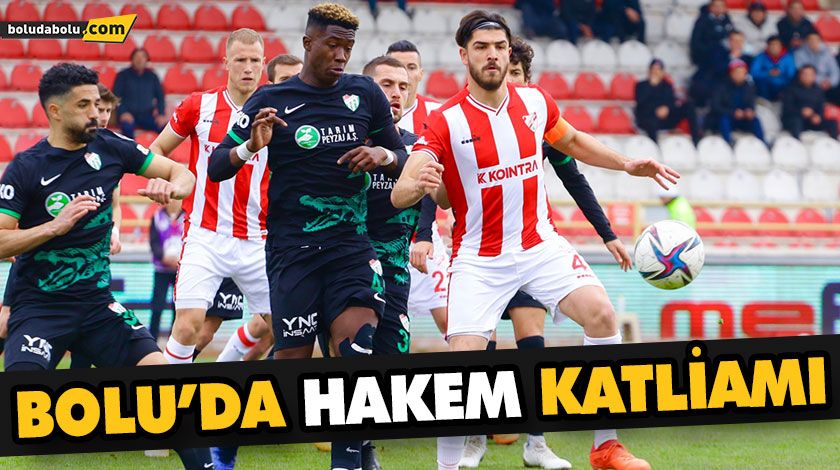BOLU’DA HAKEM KATLİAMI BOLU’DA HAKEM KATLİAMI