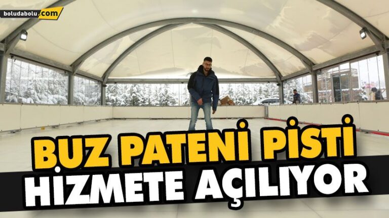 BUZ PATENİ PİSTİ HİZMETE AÇILIYOR