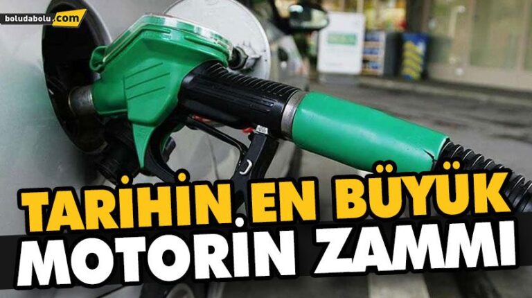 TARİHİN EN BÜYÜK MOTORİN ZAMMI