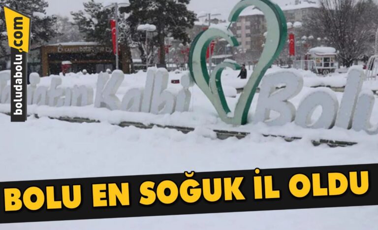 Bolu sıfırın altında 27 dereceyle gece Türkiye’nin en soğuk ili oldu