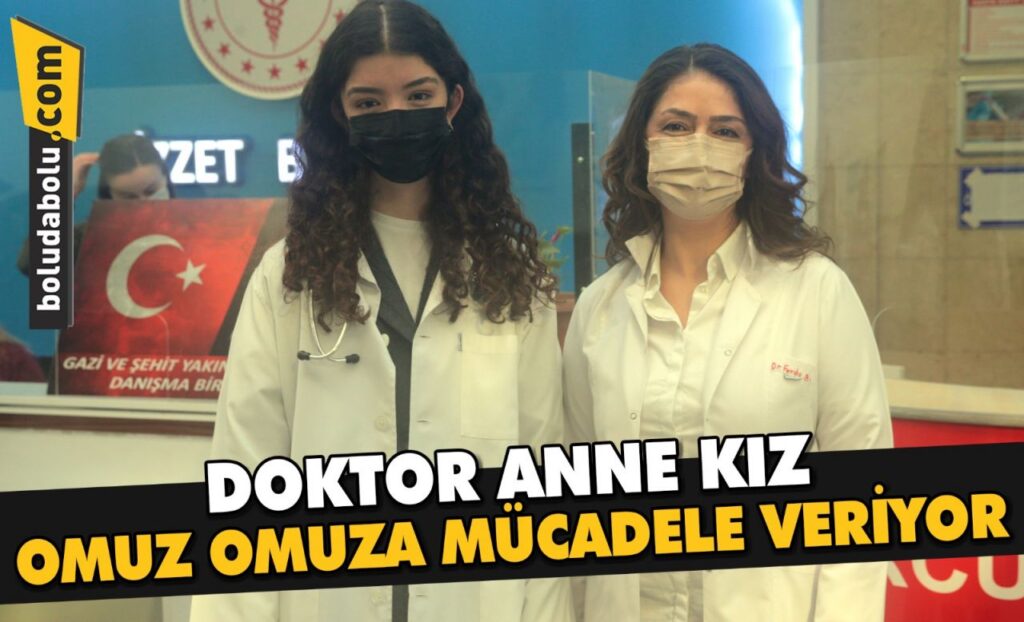Doktor anne kız, hastaları iyileştirmek için omuz omuza mücadele veriyor