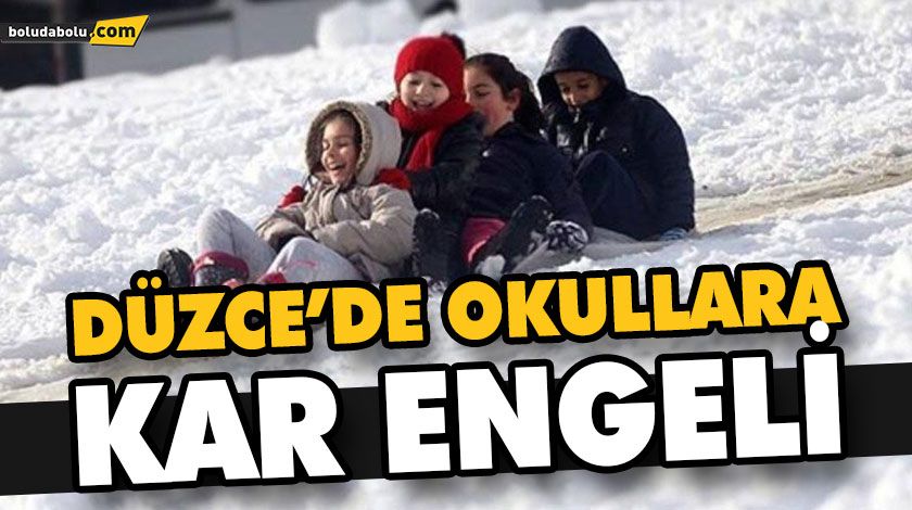 KAR NEDENİYLE EĞİTİME BİR GÜN ARA VERİLDİ KAR NEDENİYLE EĞİTİME BİR GÜN ARA VERİLDİ